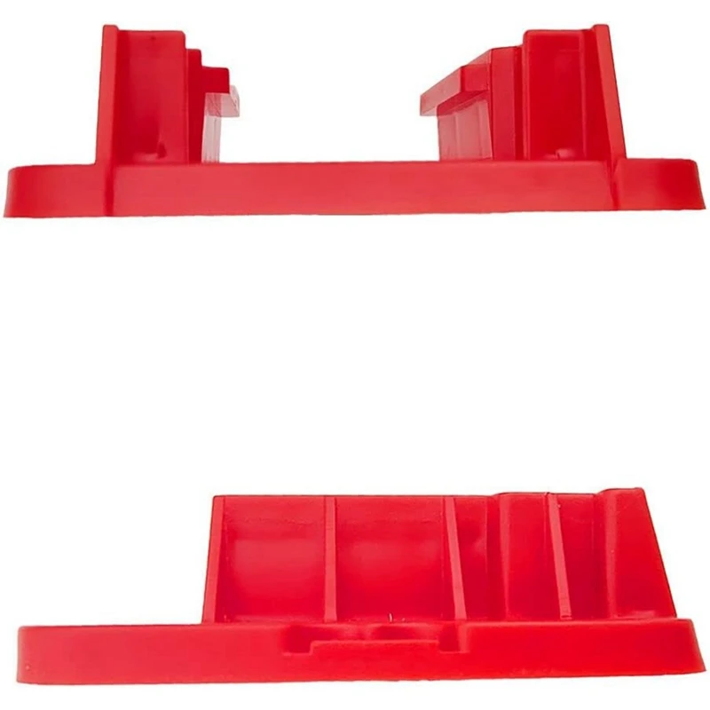 5 Piece Battery Holder For Milwaukee M18 18V Battery, Wall Mount Batteries Storage Fit For Work Van, Shelf, Toolbox Red