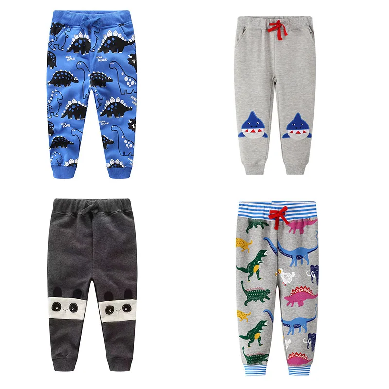 Jumping New Baby Boys Pants Kids Harem Pants Autumn  Fork Animal Dinosaur Cotton Car Pants Children Trousers For Boys Long Pants