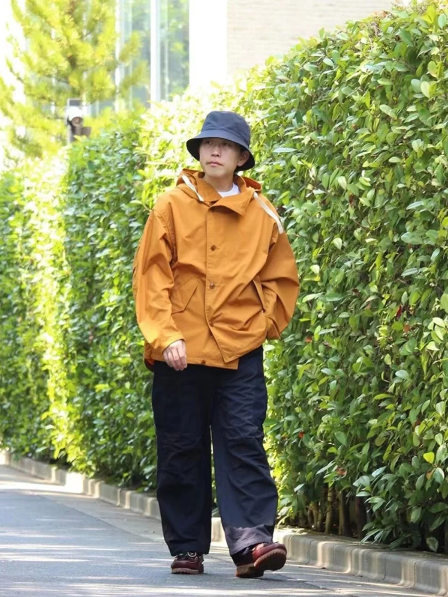 

NANCA 23AW Waterproof Outdoor Military Sle Jaet y Casual Coat Long Sve Youth Trend Autumn Winter Faion Outerwear
