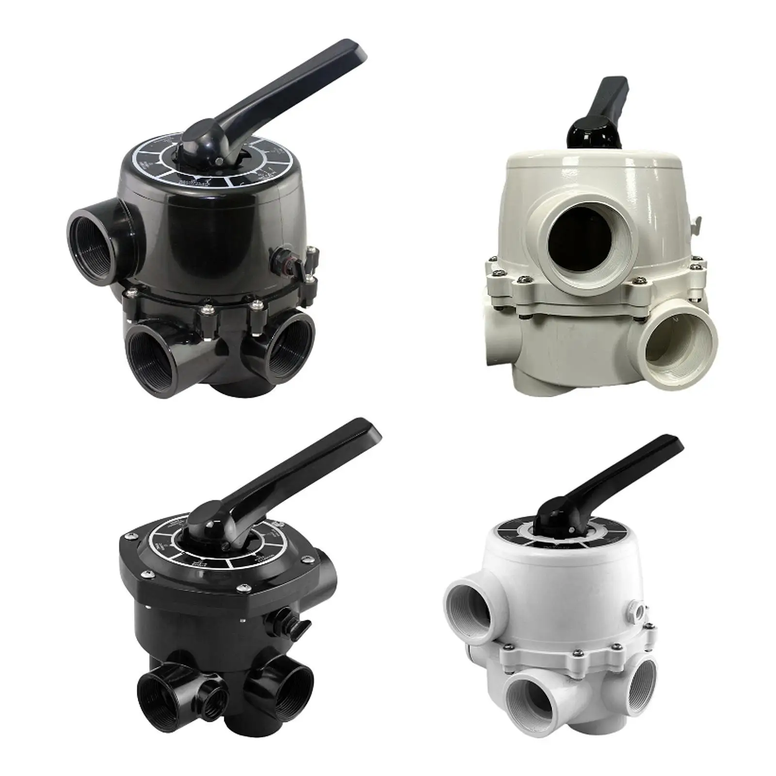 Sand Filter Pump Valve Control Valve, 6 Way Replacement Multiport Valve for