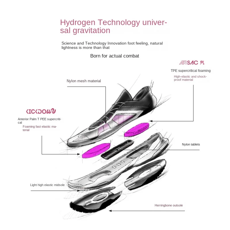 RIGORER Hydrogen 1 Basketball Shoes Low-top Practical Sneakers Professional Competition Student Women\'s Sneaker Pink Shoes