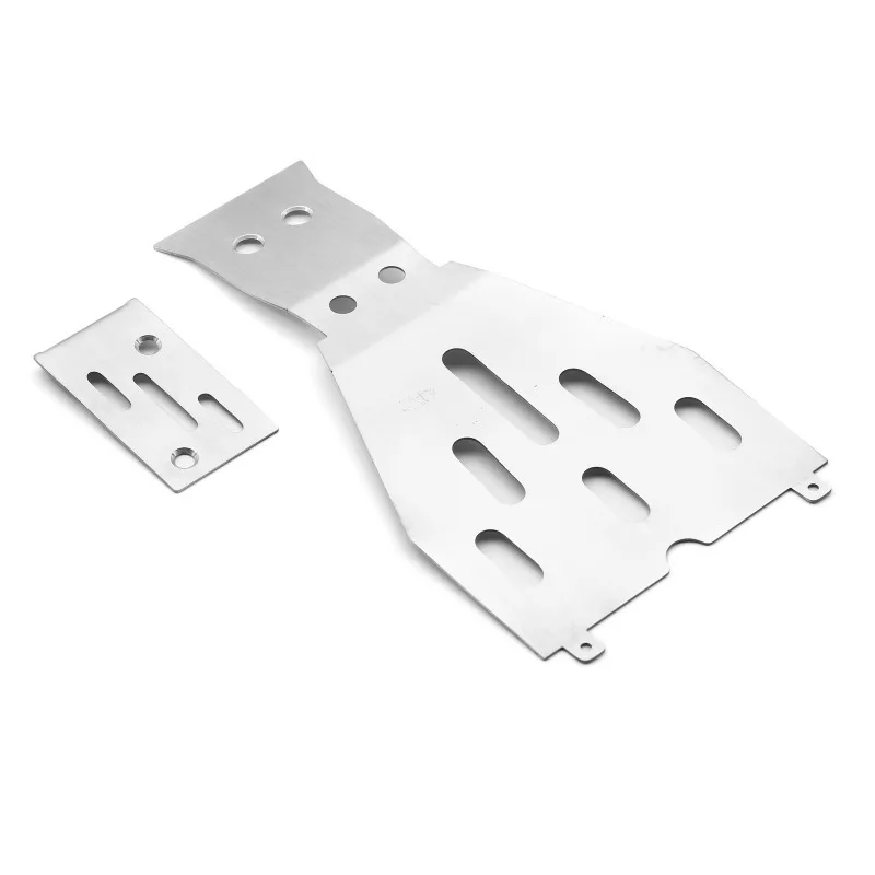 2pcs Stainless Steel Chassis Armor Protector for TRXS 1/10 Ford F-150 Raptor RC Car Upgrade Parts Accessories