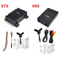 3.3G 4W FPV VTX 8CH 4000mW Module 3.3Ghz FPV Video Transmitter VRX Receiver Kit for FPV Long Rang Racer Drone Multirotor