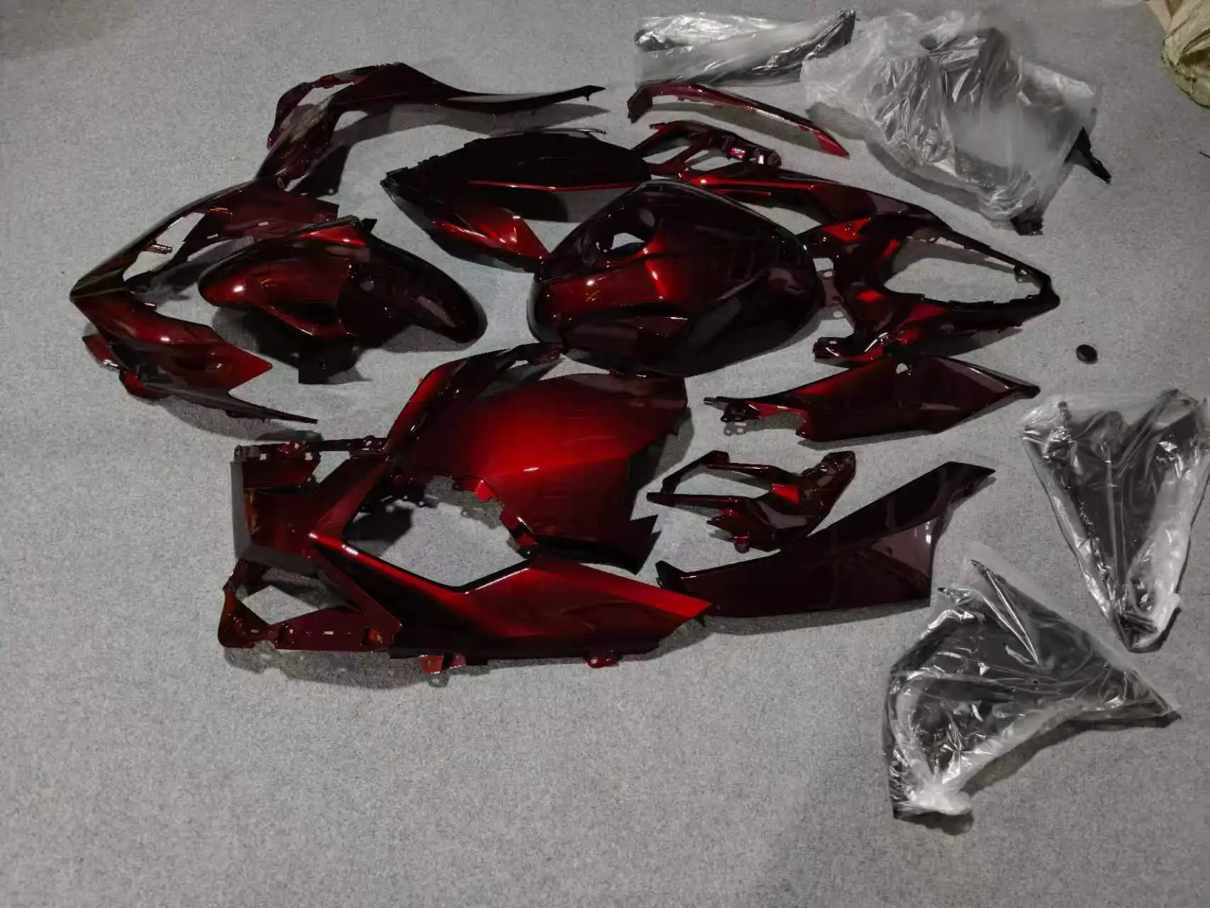 NEW ABS Fairings Kits Fit For Kawasaki NINJA 400 EX400 2018-2024  Bodywork Set Custom Red