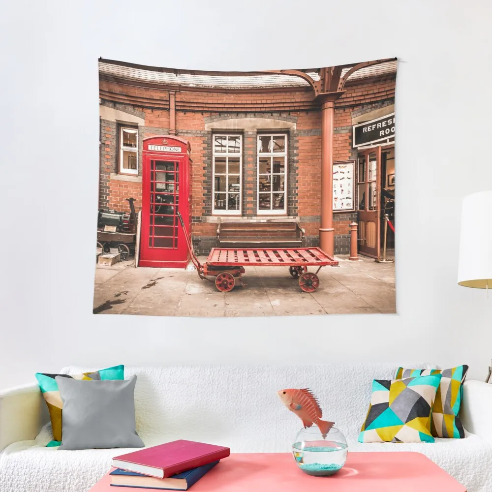

Old train station, UK Tapestry Christmas Decoration 2023