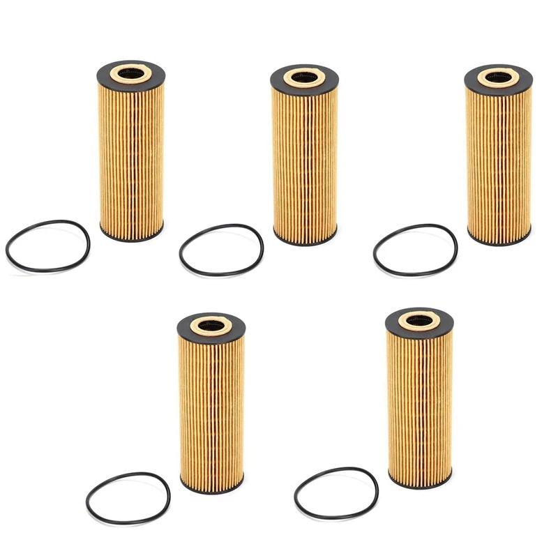 5X 1041800109 Engine Oil Filter Kit For Mercedes W124 W129 W140 R170 W202