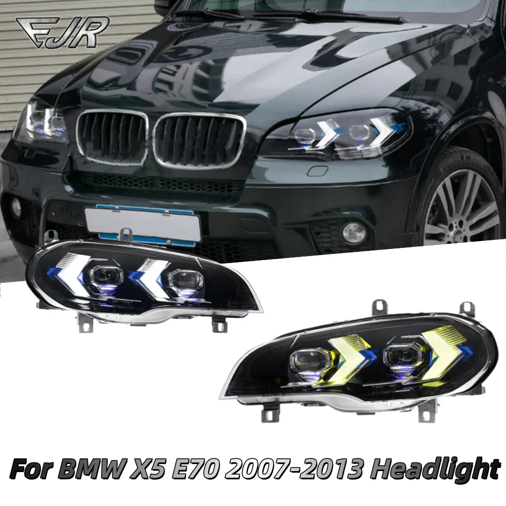 For BMW X5 E70 2007-2013 LED Headlight Assembly Upgrade Newest Styling DRL Signals Head Lamp Auto Accessories Headlights