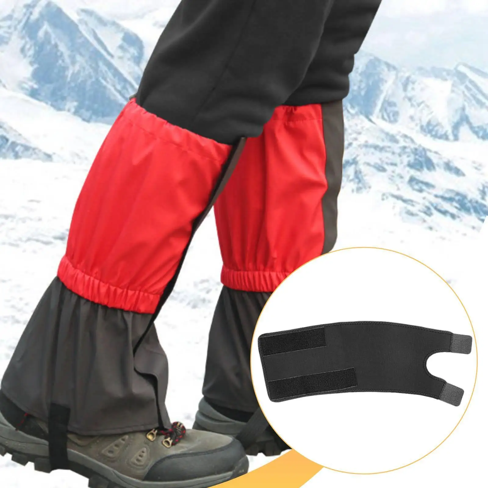 Ankle Gaiters Snow Protect Running for Men Women High Performance Sturdy Windproof Hiking Warm Accesories Snow Boot Guard