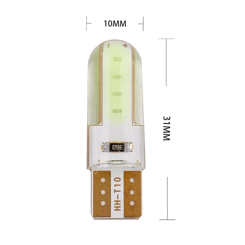 2PCS LED W5W T10 194 168 W5W COB 6SMD Led Parking Bulb Auto Wedge Clearance Lamp Silica Bright White Red License Light Bulbs