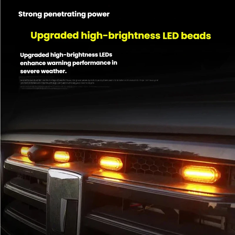 Picture 7: LED Front Grille Light For JMC Grand Avenue Car Daytime Running Light Wheel Eyebrow Lamp For Pickup Offroad 12V