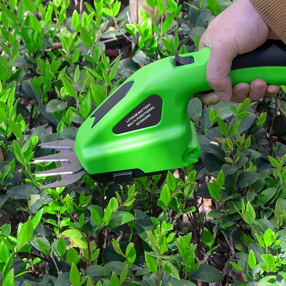 Electric Hedge Trimmer 3.6V Cordless Hedge Cutter Portable Handheld Household Shrub Weeding Pruning Mower Garden Tools