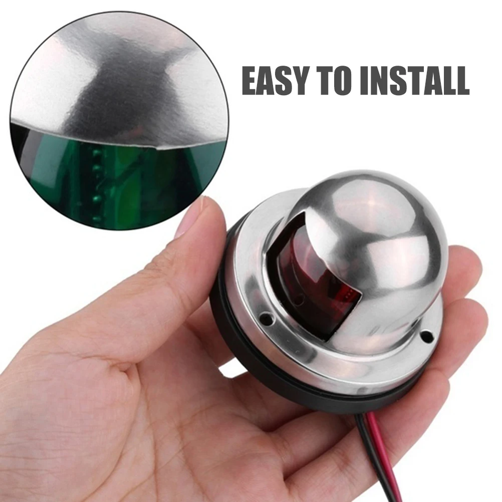 

Marine Alarm Lights Navigation Signal Light for Boat Yacht Accessories Waterproof LED Unit 304 Stainless Steel Cover