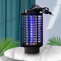 UV Night Light Electric Shock Mosquito Killer Lamp Physical Portable Trapping and Insect Killing Lamp LED Black Fly Traps Office