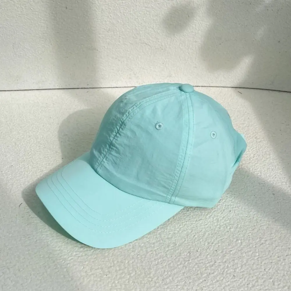 

Versatile Korean Style Quick-Drying Baseball Cap Anime Solid Color Solid Color Sun Hat Cotton Baseball Hat Peaked Cap Men
