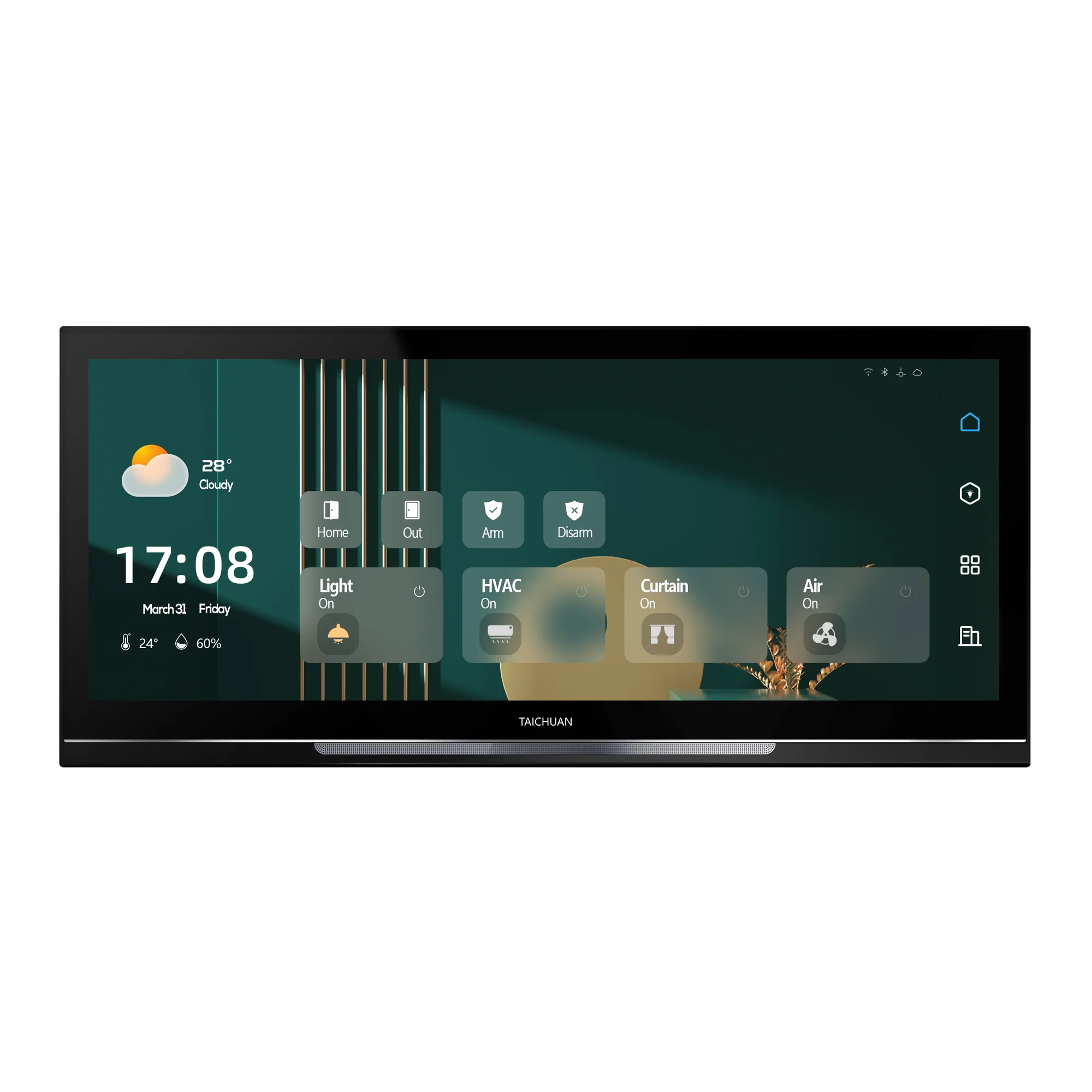 

12 Inch IPS Touch Screen All in One Wall Control Screen Android 10 Tuya Smart Home Control Panel Smartlife Intercom System