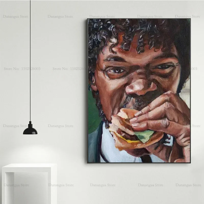 Pulp Fiction George Gump Classic Movie Jules Eats Burger Poster HD Prints Wall Art Canvas Painting Picture Photo Room Home Decor