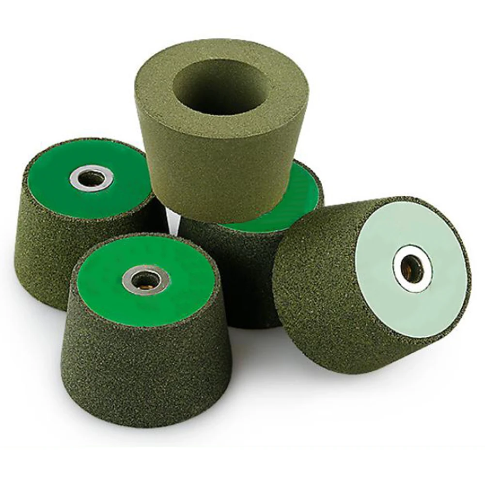 

1/3Pcs Grinding Wheel 50/100/200 Mesh Silicon Carbide Cupular Sanding Block Polishing Tools For M10 Thread Angle Grinders