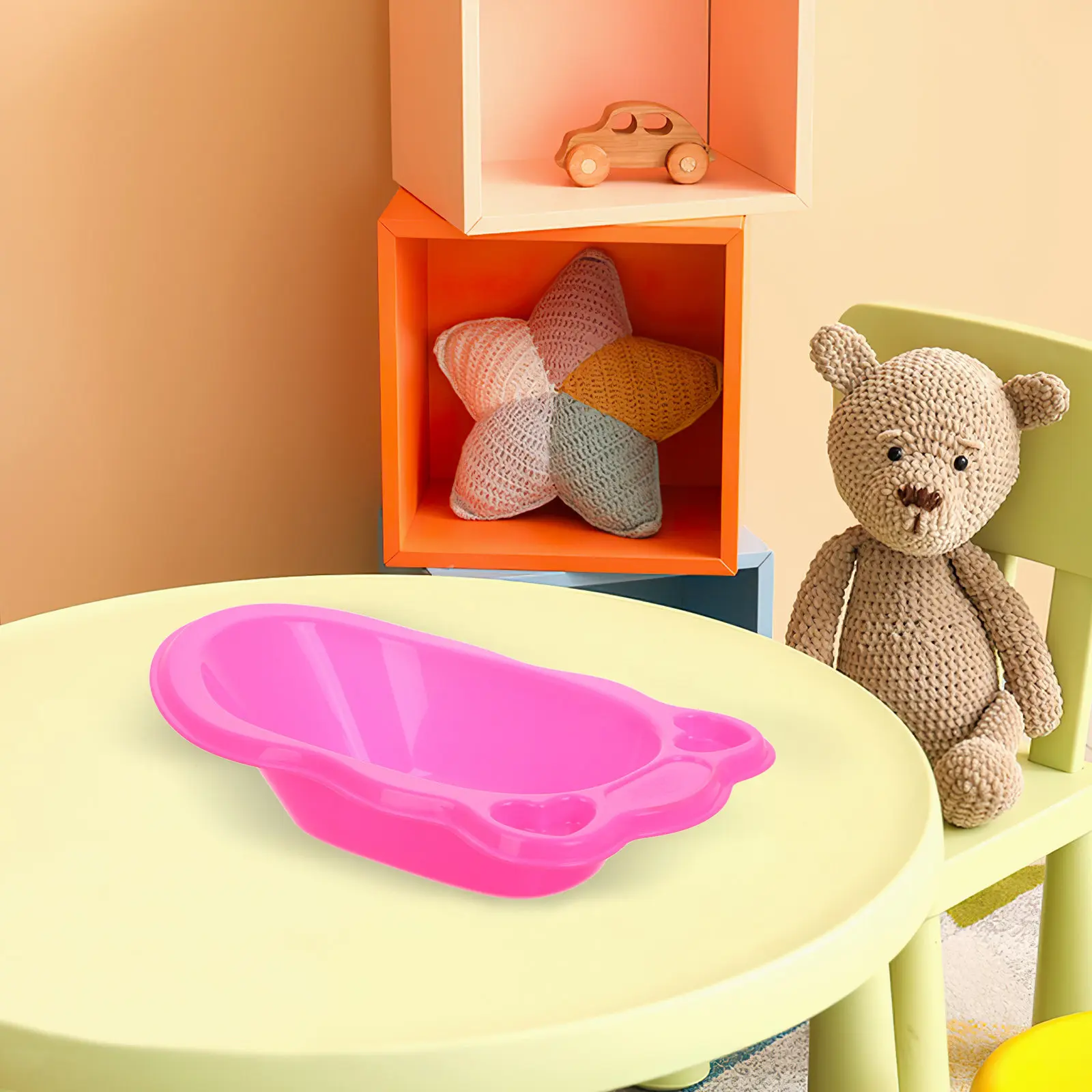 

Plastic Bathtub Miniature Bath Furniture Simulation Accessory for Children Dollhouse Bath Basin Enhance Roleplay Experience