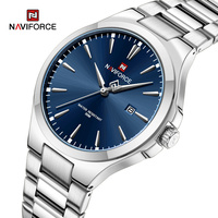 NAVIFORCE Original Design Fashion Men's Watches Stainless Steel Simple Calendar Male Waterproof Wristwatches Relogio Masculino