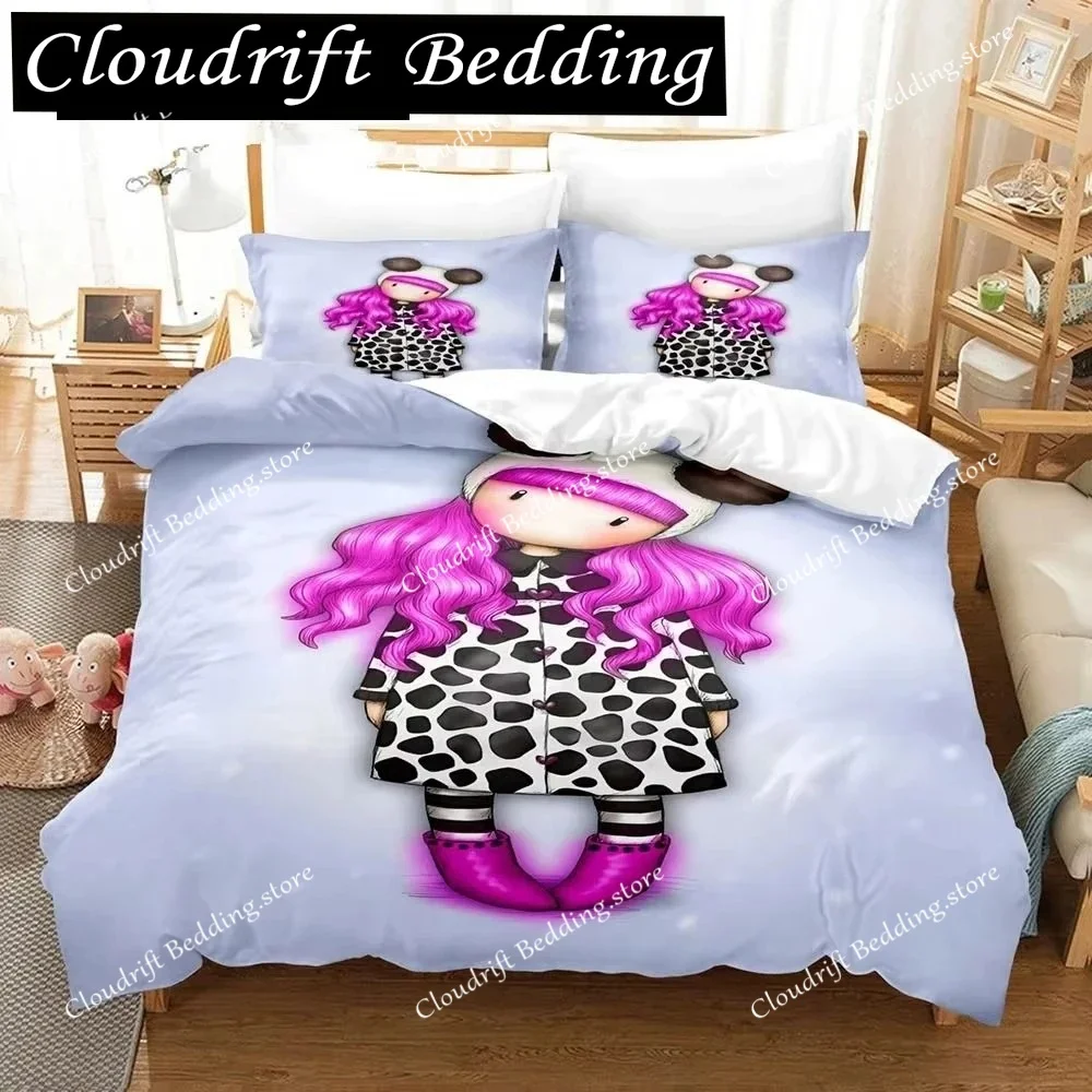Santoro Gorjuss Duvet Cover Set Full Queen King Size Anime Beautiful Girl Bedding Set 3D Print Santoro Gorjuss Girls Duvet Cover