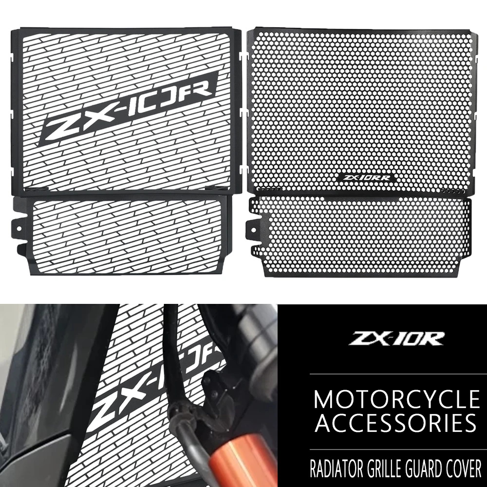 

Motorcycle Radiator Grille Guard Cover Protection Water Tank Shield For Kawasaki Ninja ZX-10R ZX-10RR ZX 10R 10RR 2021-2025 2026