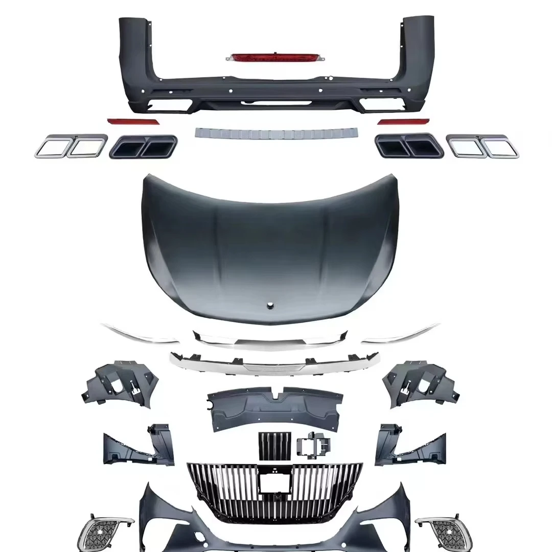 

For Vito V-Class Luxury Car Exterior Modification Kit Stainless Steel Rear Grille Collision Beam Accessories