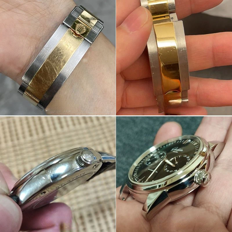 Paño de reparación de arañazos de reloj, limpia paños de pulido para quitar joyas de reloj, suministros