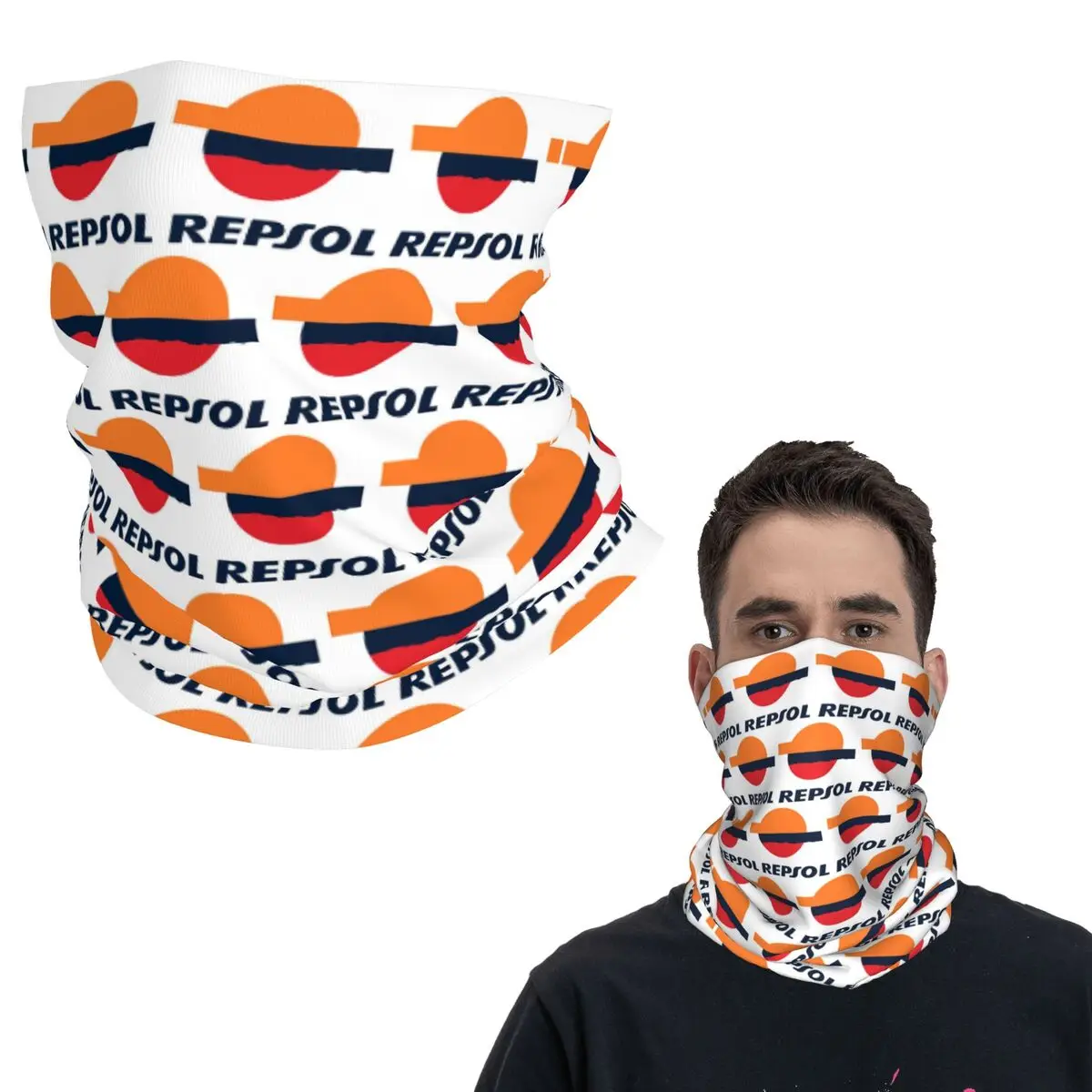 

Модная бандана Repsol, маска с принтом, шарф, многофункциональная Балаклава для мужчин, женщин, взрослых, ветрозащитная