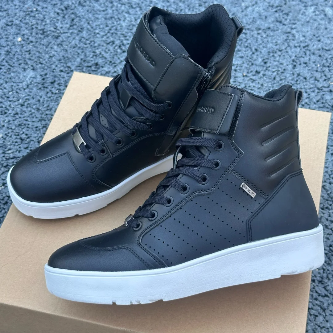 

Brand Men Leather Sneakers for BMW Motorrad Seoul GTX Motorcycle Boots Cycling Boots Ankle Boots Breathable Nonslip Casual Shoes