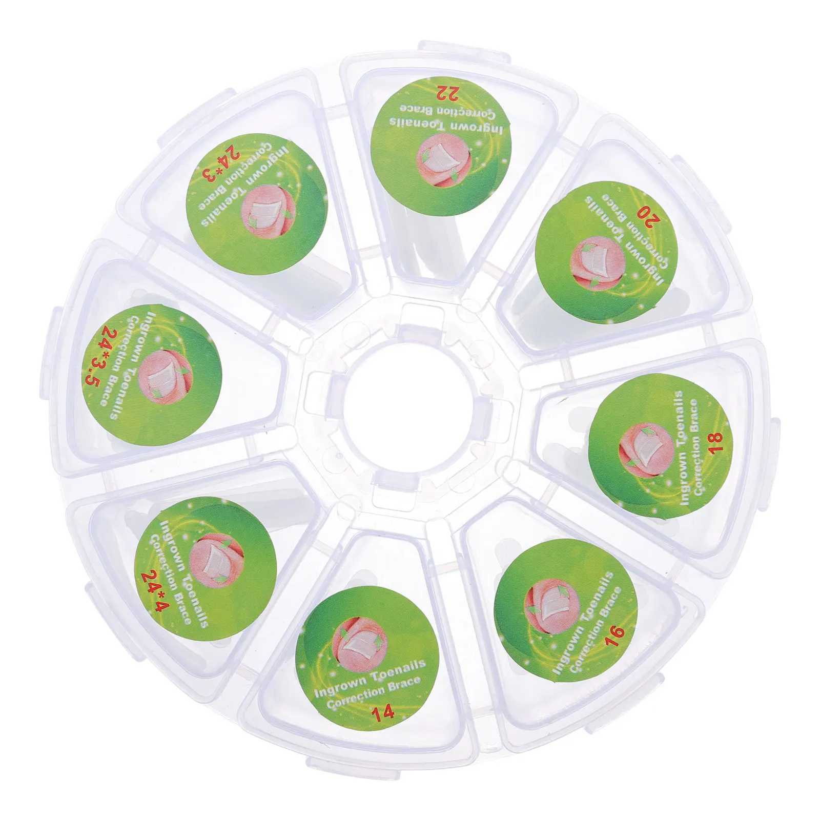 

100 pcs Ingrown Toenail Transparent Nail Care Strips For Toenail Relief Patches Stickers Tapes Decals Foot Care Tools