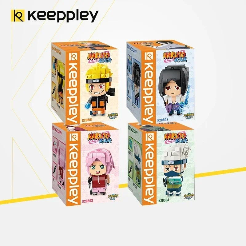 Anime Keeppley Naruto Sasuke Naruto Assembling Building Blocks Anime Peripheral Model Ornaments Birthday Gifts Children\'s Toys