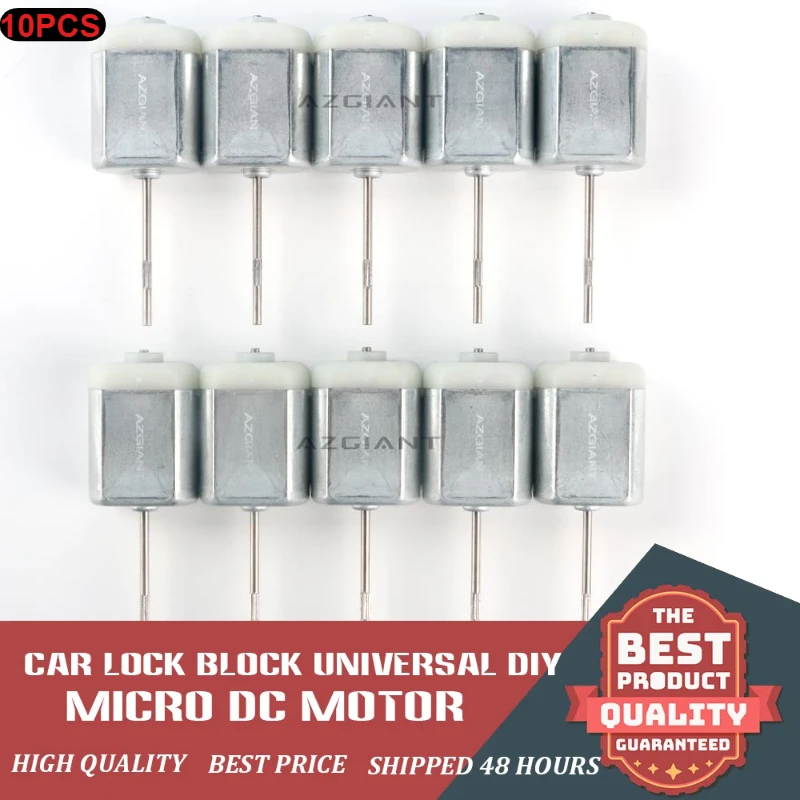 AZGIANT 10PCS Long Shaft Car FC280 Motors 32MM FC-280 DC 12V Miniature DC Automotive Door Lock Motor DIY Parts Factory Direct