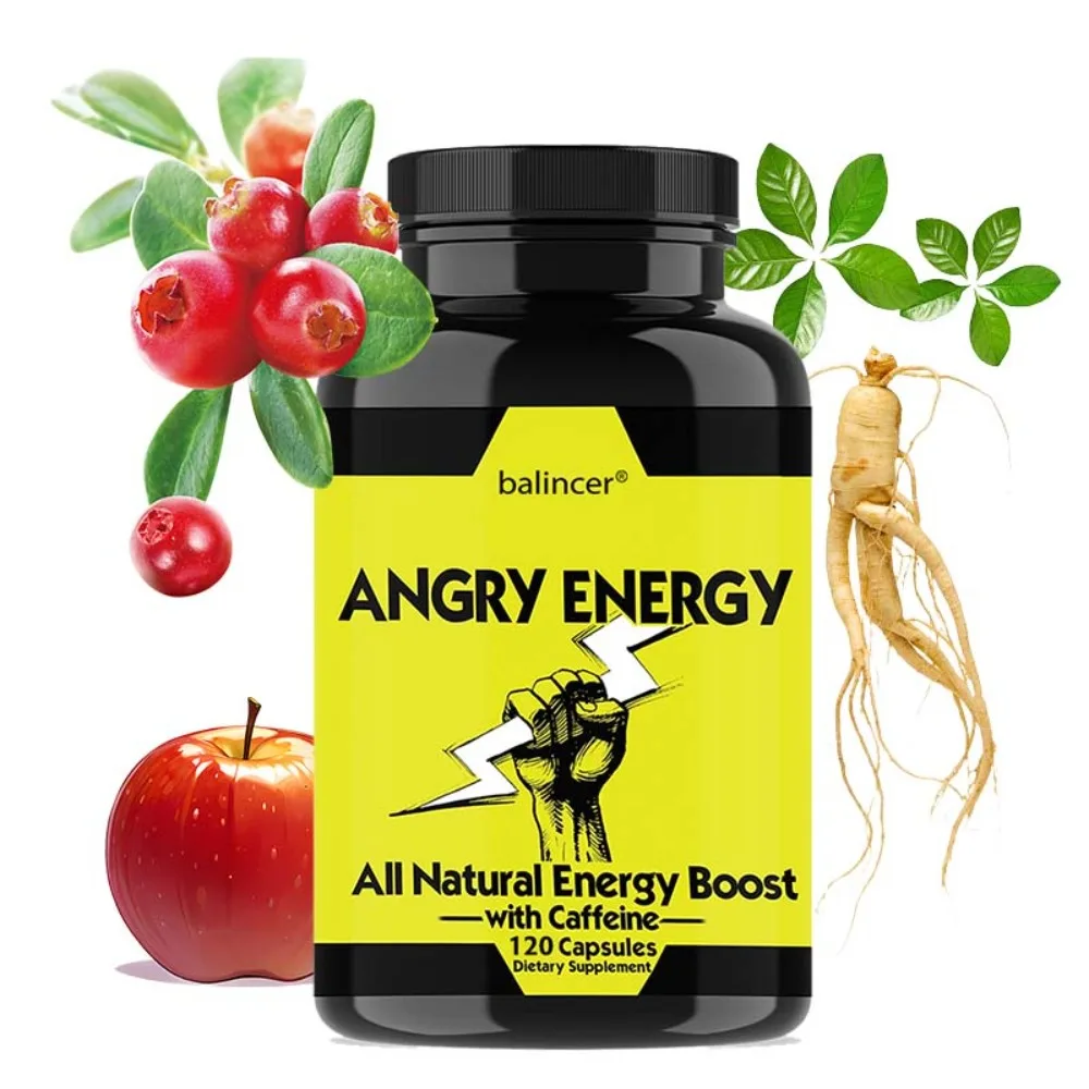 Apple Cider Vinegar Capsules 400mg with Ginseng, Vitamin B6 -Best Supplement for Digestive, Circulatory, Immunity Support