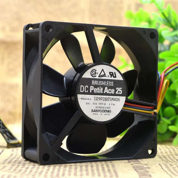 ORIGINAL 109R0805M406 5V 0.17A 8 CENTÍMETROS 8025 VENTILADOR de RESFRIAMENTO DO INVERSOR