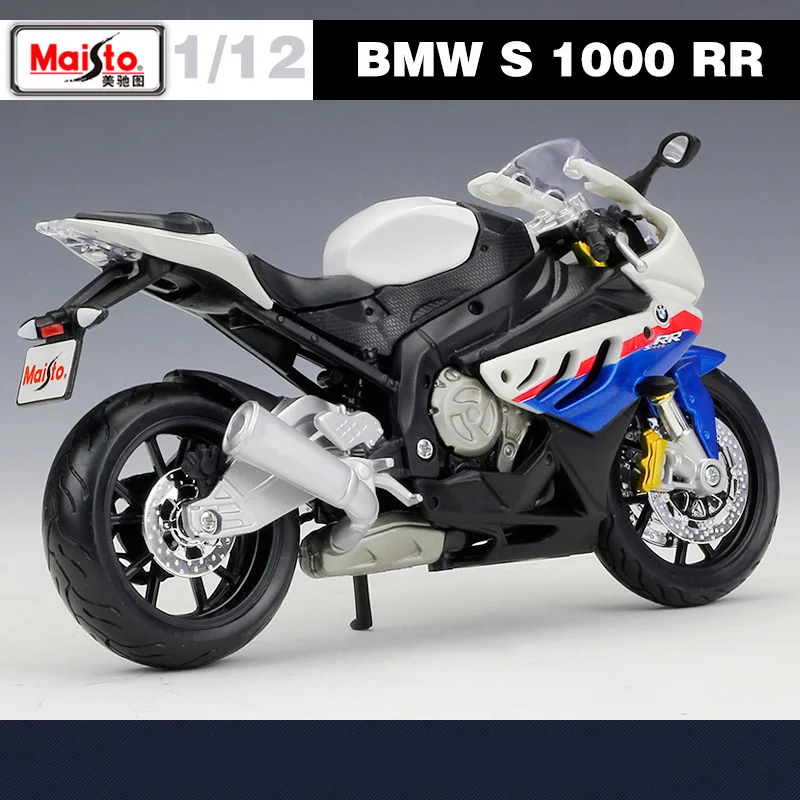 Maisto 1:12 BMW S1000RR Alloy Racing Motorcycle Model Diecasts Metal Cross-country Street Motorcycle Model Simulation Kids Gifts