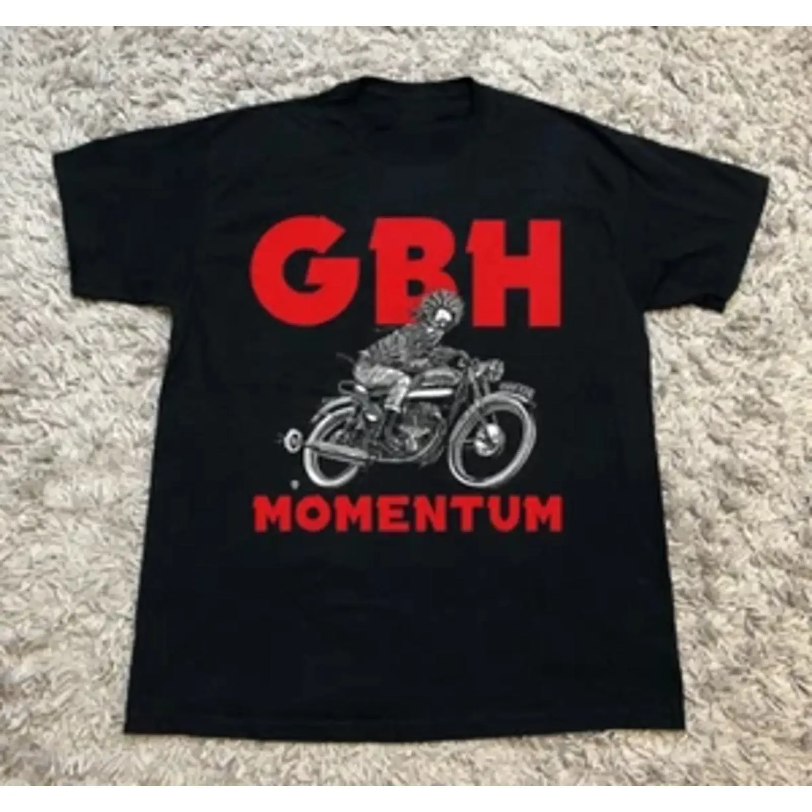 NEW GBH Band Momentum For Fan Black Size S 2345XL T Shirt vintage Washed Soft Versatile Stylish Slightly Comfortable graphic