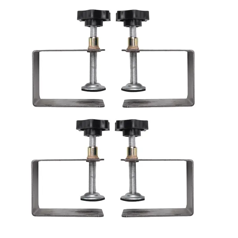 Y39A-4Pcs Woodworking Jig Cabinet Tool Home Furniture Accessories Steel Drawer Front Installation Clamps Drawer Panel Clips