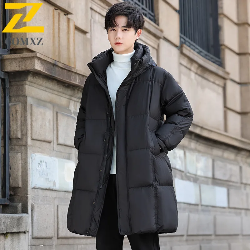 

COMXZ классическая зимняя куртка мужская модная дорожная ветрозащитная термопарка с воротником-стойкой многофункциональные морозостойкие стеганые куртки