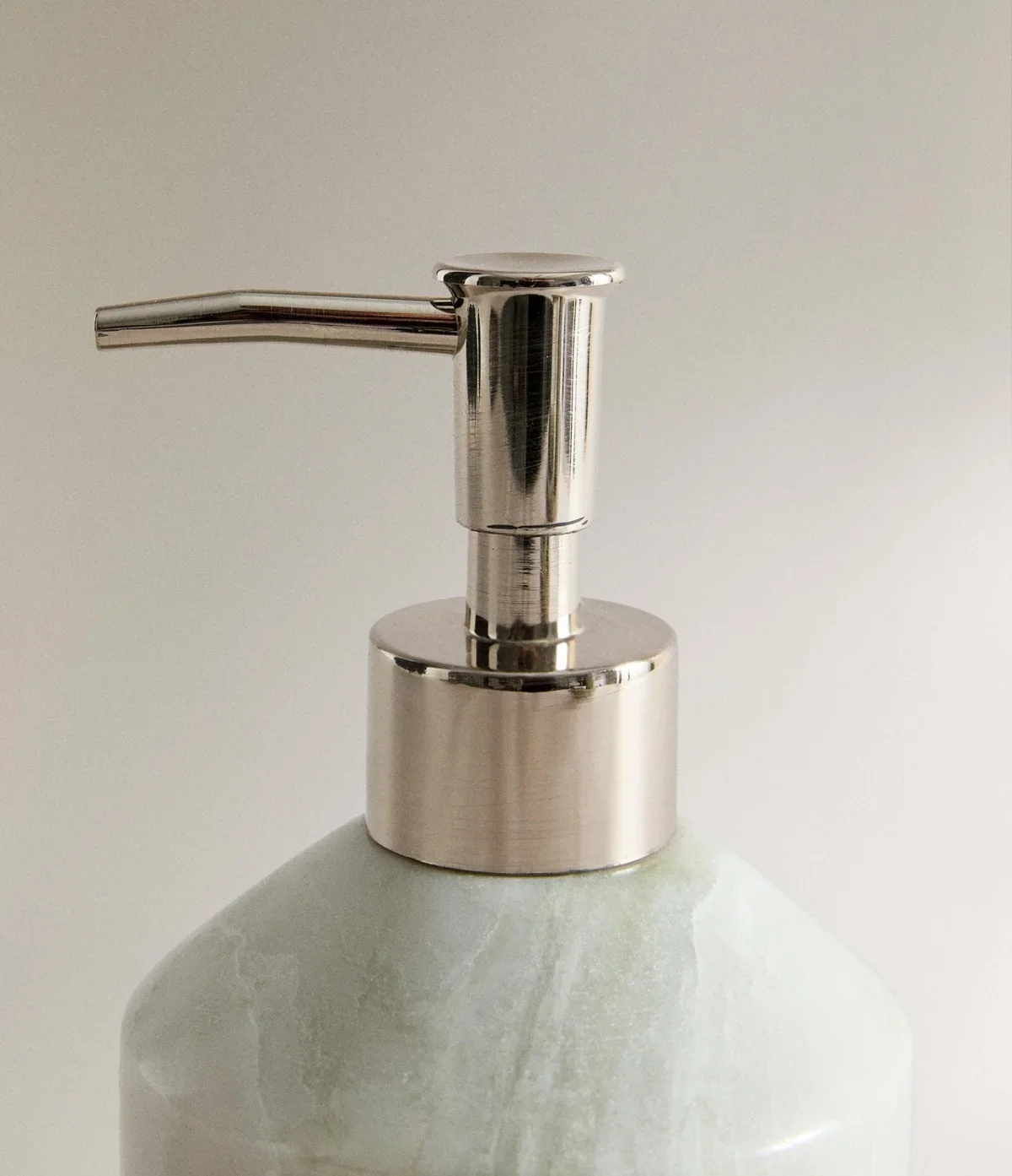 【Natural】Natural Marble Liquid Soap Dispenser Lotion Bottle with Press Head for Bathroom Accessories Home Storage