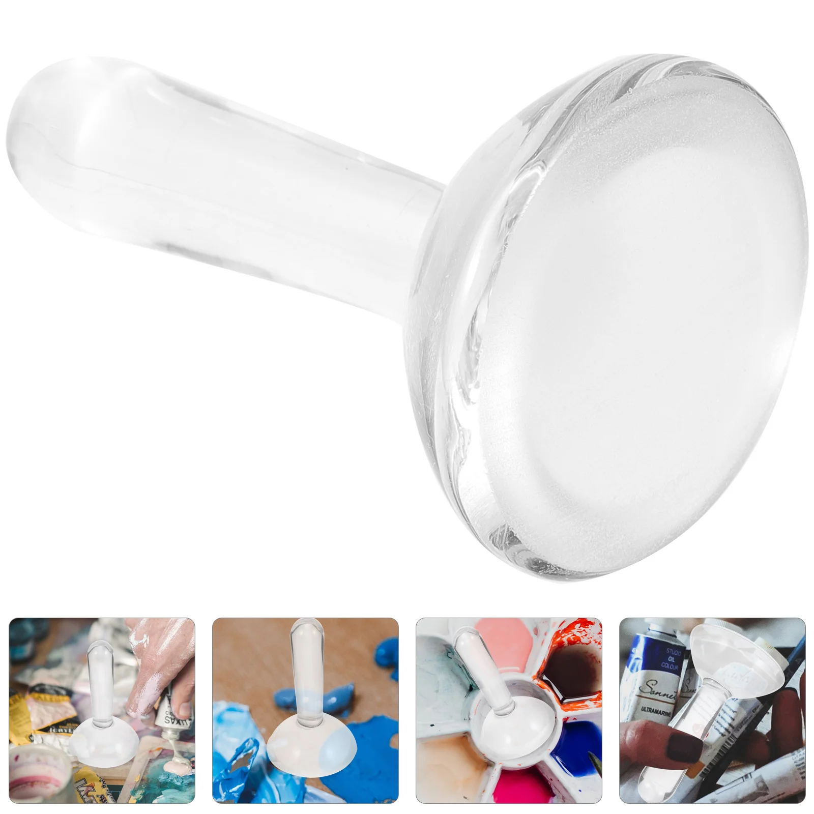 Grinding Pestle Paint Making Tool Oil Painting Rod Round Glass Muller Practical Stick