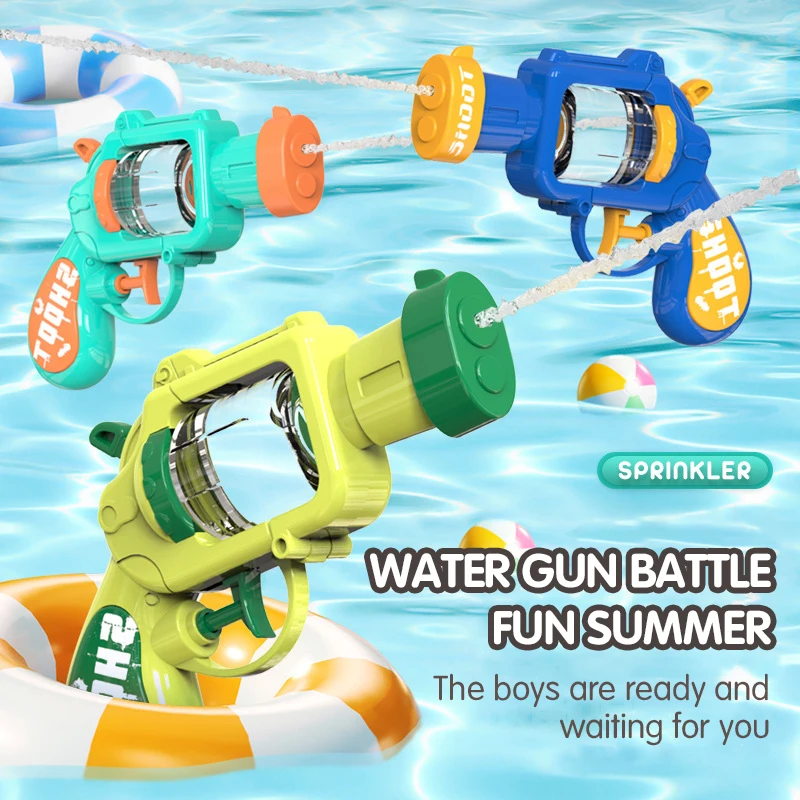 Small Water Gun Children's Toy Outdoor Beach Parentchild Game Water Battle Splashing Water Guns Toy for Boys Girls Birthday Gift