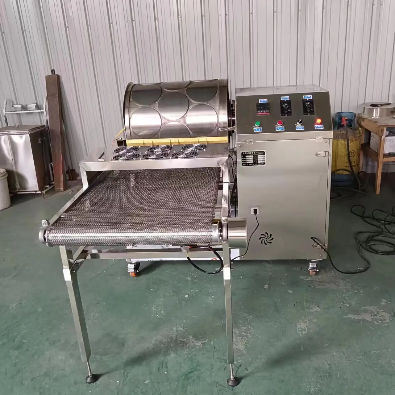 Spring Roll Sheet Wrapper Making Machine Samosa Dough Pastry Sheet Maker Lumpia S kin Making Machine