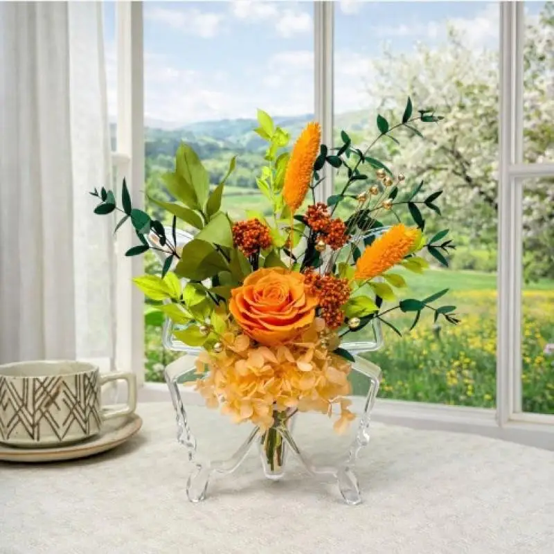 Butterfly Flower Vase - Clear Acrylic Vase For Flowers, Modern Art Vases For Home Decor, Decorative Vases For Desktops Bookshelf