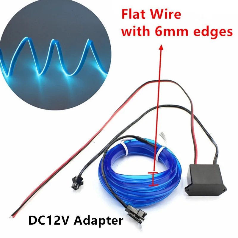 DC12V Power Supply Adapter Driver Controller Inverter For 1-10M El Wire Electroluminescent Light DC To AC