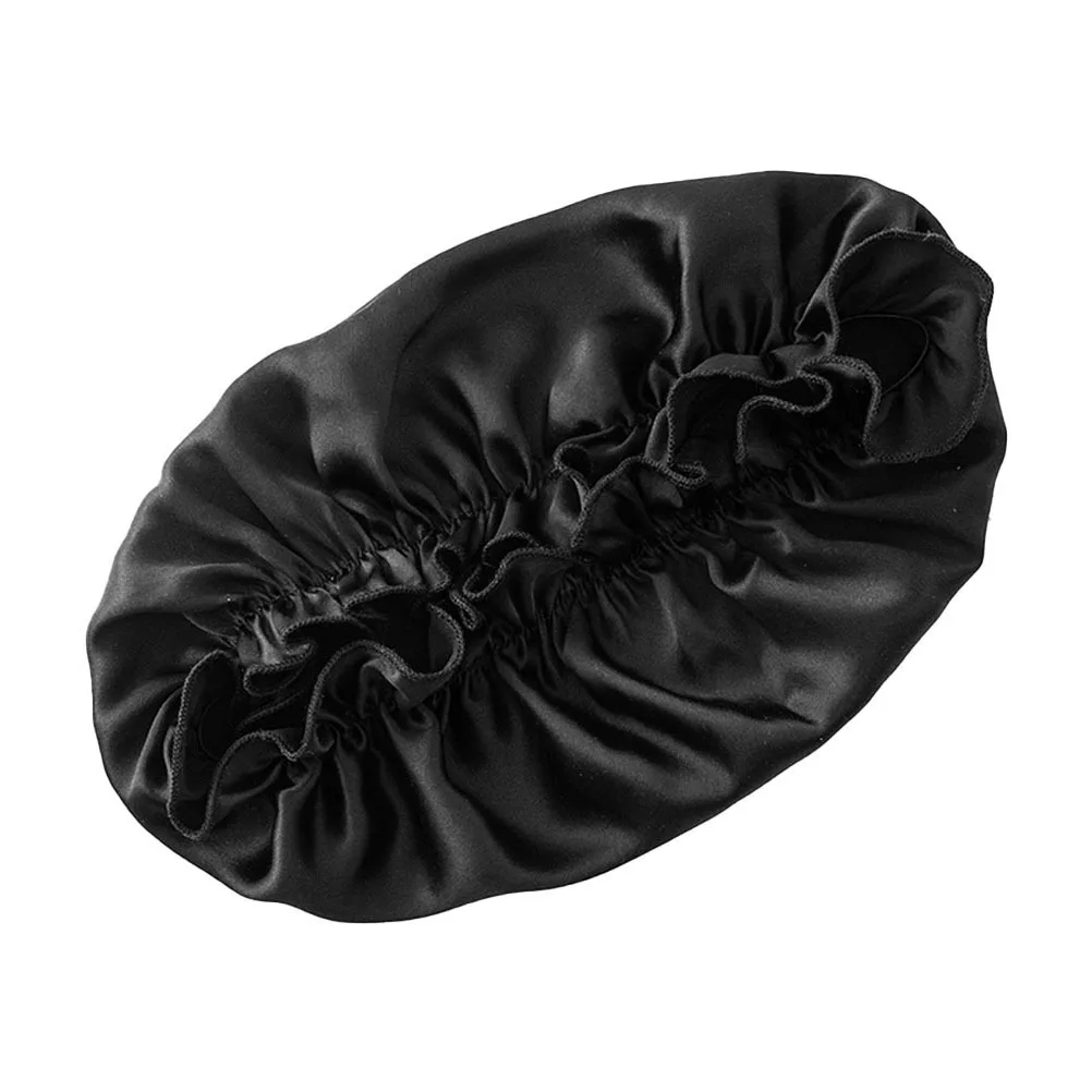 1 قطعة بونيه النوم الحرير للنساء الحرير العناية بالشعر قبعة ليلة النوم غطاء لينة مرنة موجة حافة قبعة لجميع المواسم