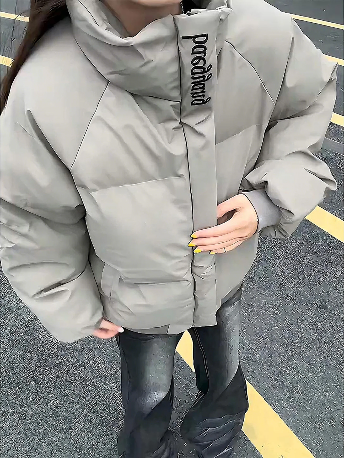 

Мужская зимняя куртка American Sle из искусственной кожи с вышивкой, утепленная хлопком, теплая, с воротником-стойкой, в стиле CleanFit, устойчивая к износу.