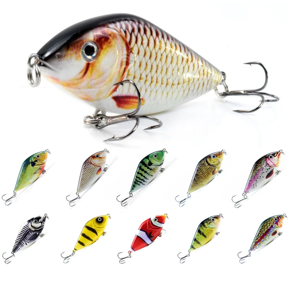 

1PC 7CM/14.5g Roadrunner Sinking Fake Bait Sliding Pendulum Noise Hard Artificial Bait Bass Tackle with Sharp Triple Hooks