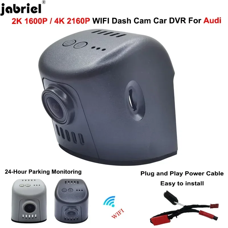 

4K Wifi Car DVR Dash Cam Camera For Audi a3 a4 a5 a6 a7 a8 q3 q5 q7 b5 b6 b7 b8 b9 8v c5 c6 c7 8p rs tt 2016-2021 2022 2023 2024