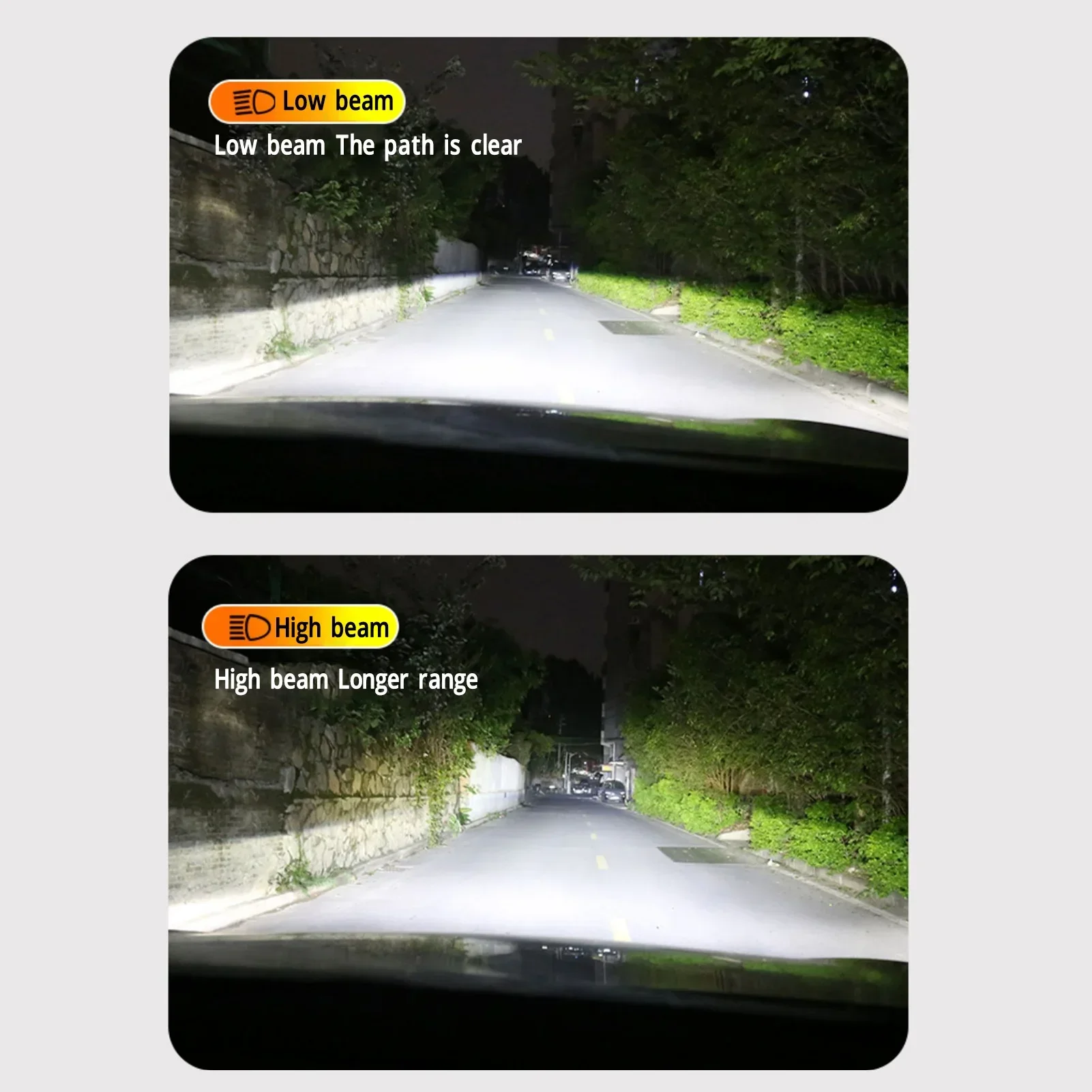 2Pcs Motorcycle ATV LED Headlight Bulb H6/P15D 120W High And Low Beam Headlight for Yamaha ATVS YFM350 400 450 660 700 Raptor