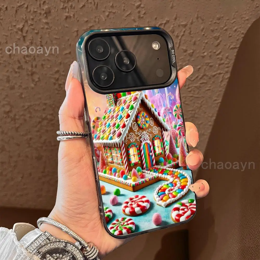 

Candy House design Phone Case case for iPhone17 16 15 14 13 12 11 Pro/ Max/Plus shock-proof rear cover anti-fingerprint